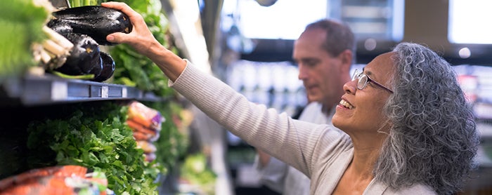 woman at supermarket