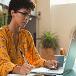 Person on computer